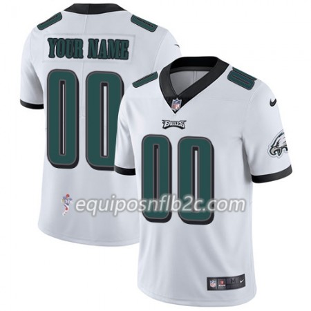 Camiseta Hombre NFL Philadelphia Eagles Personalizar Blanco